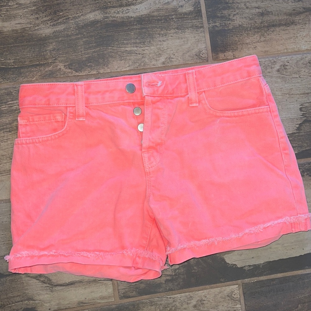 J Brand joanie shorts in flamingo in size 25
